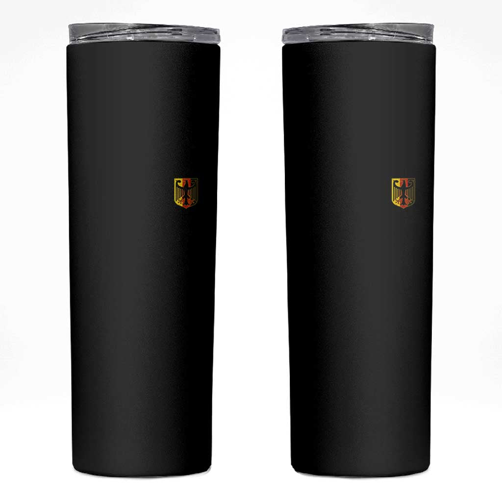 Deutschland German Pride Bundesadler Coat of Arms Crest Skinny Tumbler