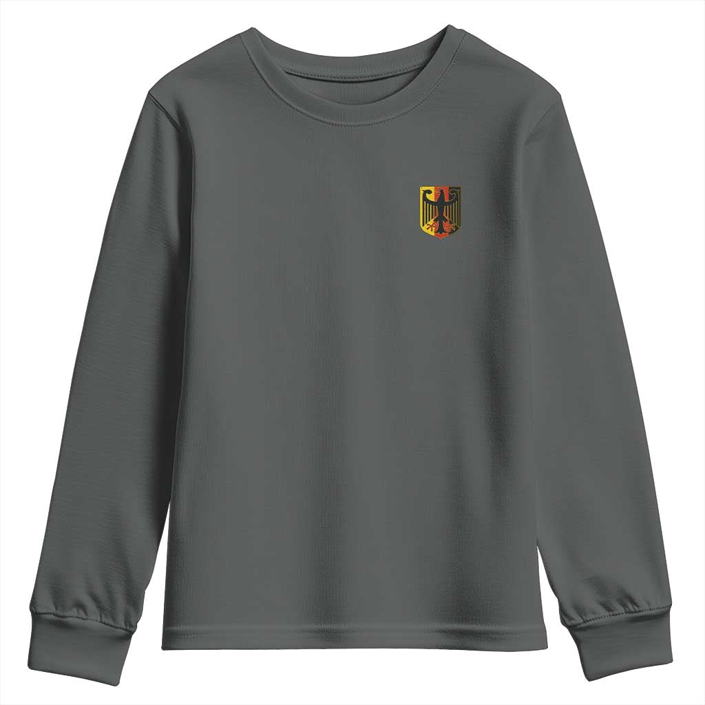 Deutschland German Pride Bundesadler Coat of Arms Crest Youth Sweatshirt