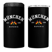 Munich City Bavaria Germany Est 1158 4 in 1 Can Cooler Tumbler Vintage German Flag