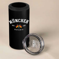 Munich City Bavaria Germany Est 1158 4 in 1 Can Cooler Tumbler Vintage German Flag