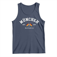 Munich City Bavaria Germany Est 1158 Tank Top Vintage German Flag
