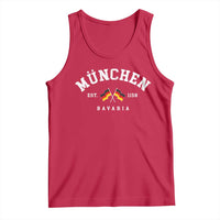 Munich City Bavaria Germany Est 1158 Tank Top Vintage German Flag