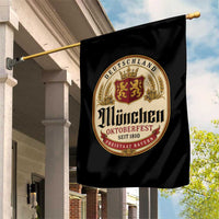Oktoberfest Munchen Seit 1810 Garden Flag Deutschland German Beer Label Bavarian Lion Shield