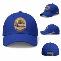 Oktoberfest Munchen Seit 1810 Baseball Cap Deutschland German Beer Label Bavarian Lion Shield
