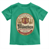 Oktoberfest Munchen Seit 1810 Toddler T Shirt Deutschland German Beer Label Bavarian Lion Shield