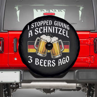 Funny Oktoberfest Beer Drinking Spare Tire Cover I Stopped Giving A Schnitzel 3 Beers Ago