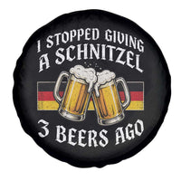Funny Oktoberfest Beer Drinking Spare Tire Cover I Stopped Giving A Schnitzel 3 Beers Ago