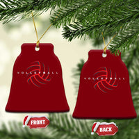 Plain Volleyball Seams Graphic Ceramic Ornament Volleyball Lover