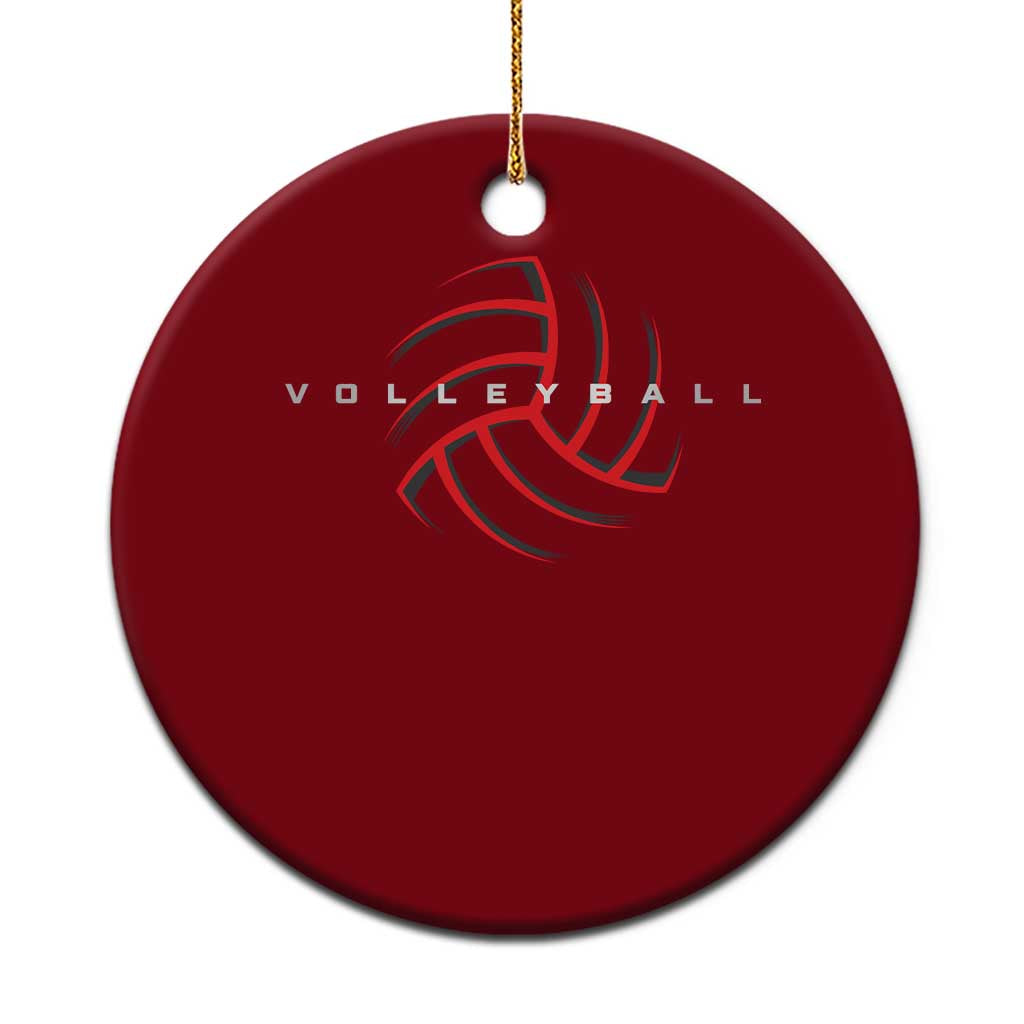 Plain Volleyball Seams Graphic Ceramic Ornament Volleyball Lover