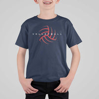 Plain Volleyball Seams Graphic T Shirt For Kid Volleyball Lover