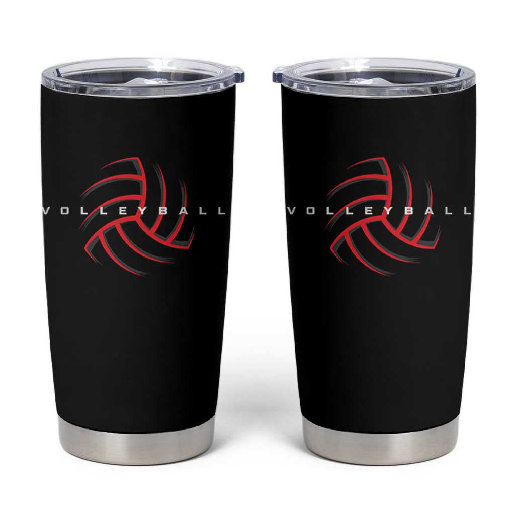 Plain Volleyball Seams Graphic Tumbler Cup Volleyball Lover