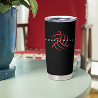 Plain Volleyball Seams Graphic Tumbler Cup Volleyball Lover