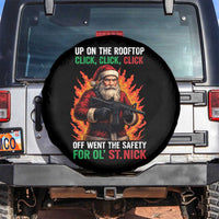 Funny Gun Christmas Spare Tire Cover Up On The Rooftop Click Click Off Went The Safety For Ol St Nick - Wonder Print Shop