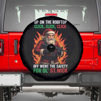Funny Gun Christmas Spare Tire Cover Up On The Rooftop Click Click Off Went The Safety For Ol St Nick - Wonder Print Shop