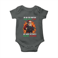 Funny Gun Christmas Baby Onesie Up On The Rooftop Click Click Off Went The Safety For Ol St Nick - Wonder Print Shop