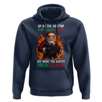 Funny Gun Christmas Hoodie Up On The Rooftop Click Click Off Went The Safety For Ol St Nick - Wonder Print Shop