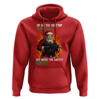 Funny Gun Christmas Hoodie Up On The Rooftop Click Click Off Went The Safety For Ol St Nick - Wonder Print Shop