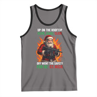 Funny Gun Christmas Tank Top Up On The Rooftop Click Click Off Went The Safety For Ol St Nick - Wonder Print Shop