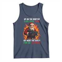 Funny Gun Christmas Tank Top Up On The Rooftop Click Click Off Went The Safety For Ol St Nick - Wonder Print Shop