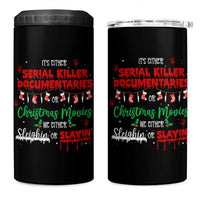 Christmas Criminal Podcast Lover 4 in 1 Can Cooler Tumbler It's Either Serial Killer Documentaries Or Christmas Movie - Wonder Print Shop