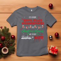 Christmas Criminal Podcast Lover T Shirt It's Either Serial Killer Documentaries Or Christmas Movie - Wonder Print Shop