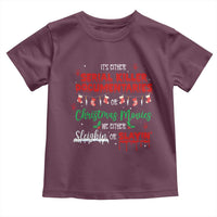 Christmas Criminal Podcast Lover Toddler T Shirt It's Either Serial Killer Documentaries Or Christmas Movie - Wonder Print Shop