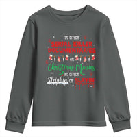 Christmas Criminal Podcast Lover Youth Sweatshirt It's Either Serial Killer Documentaries Or Christmas Movie - Wonder Print Shop