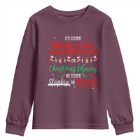Christmas Criminal Podcast Lover Youth Sweatshirt It's Either Serial Killer Documentaries Or Christmas Movie - Wonder Print Shop