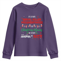 Christmas Criminal Podcast Lover Youth Sweatshirt It's Either Serial Killer Documentaries Or Christmas Movie - Wonder Print Shop