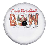 Every Knee Shall Bow Spare Tire Cover Santa Christmas Nativity Scene Bible Verse - Wonder Print Shop