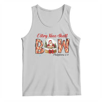 Every Knee Shall Bow Tank Top Santa Christmas Nativity Scene Bible Verse - Wonder Print Shop