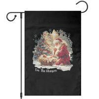 Christian Christmas Garden Flag Jesus I Am The Reason Santa I Am The Season - Wonder Print Shop