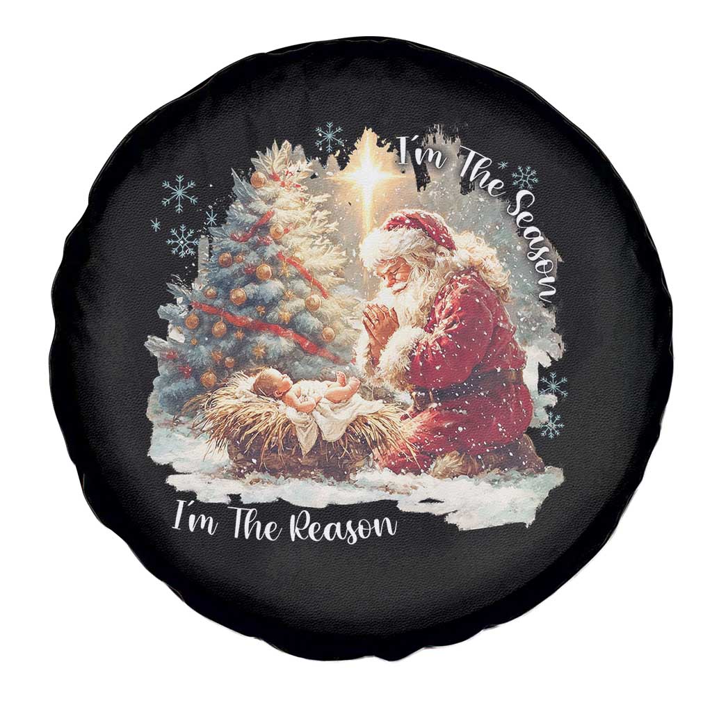 Christian Christmas Spare Tire Cover Jesus I Am The Reason Santa I Am The Season - Wonder Print Shop