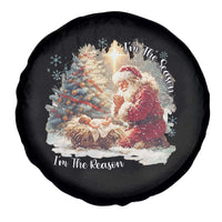Christian Christmas Spare Tire Cover Jesus I Am The Reason Santa I Am The Season - Wonder Print Shop