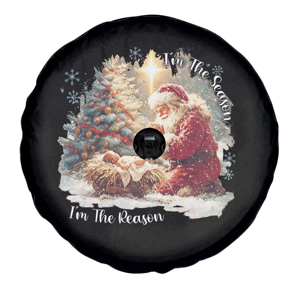 Christian Christmas Spare Tire Cover Jesus I Am The Reason Santa I Am The Season - Wonder Print Shop