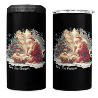 Christian Christmas 4 in 1 Can Cooler Tumbler Jesus I Am The Reason Santa I Am The Season - Wonder Print Shop