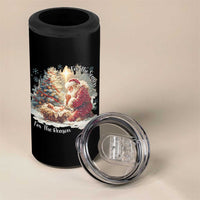 Christian Christmas 4 in 1 Can Cooler Tumbler Jesus I Am The Reason Santa I Am The Season - Wonder Print Shop