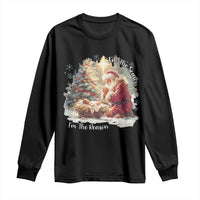 Christian Christmas Long Sleeve Shirt Jesus I Am The Reason Santa I Am The Season - Wonder Print Shop
