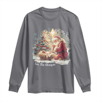 Christian Christmas Long Sleeve Shirt Jesus I Am The Reason Santa I Am The Season - Wonder Print Shop