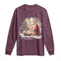 Christian Christmas Long Sleeve Shirt Jesus I Am The Reason Santa I Am The Season - Wonder Print Shop
