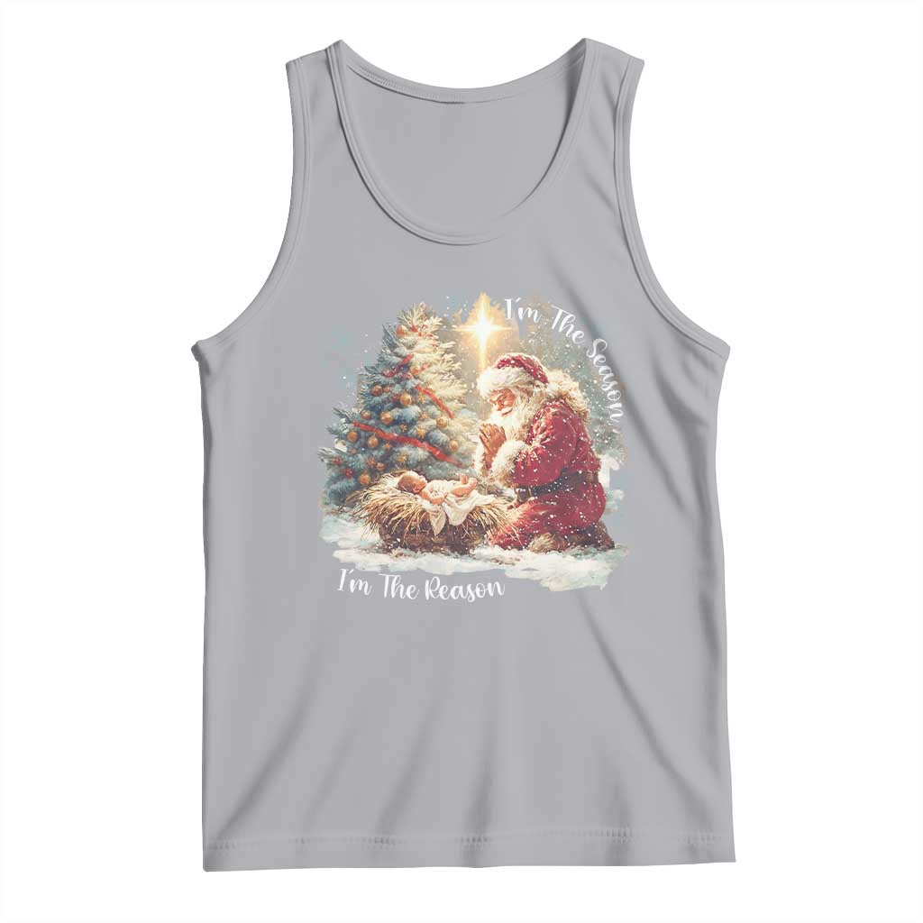 Christian Christmas Tank Top Jesus I Am The Reason Santa I Am The Season - Wonder Print Shop