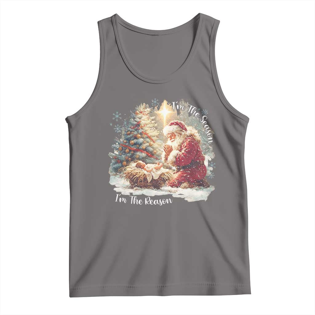 Christian Christmas Tank Top Jesus I Am The Reason Santa I Am The Season - Wonder Print Shop