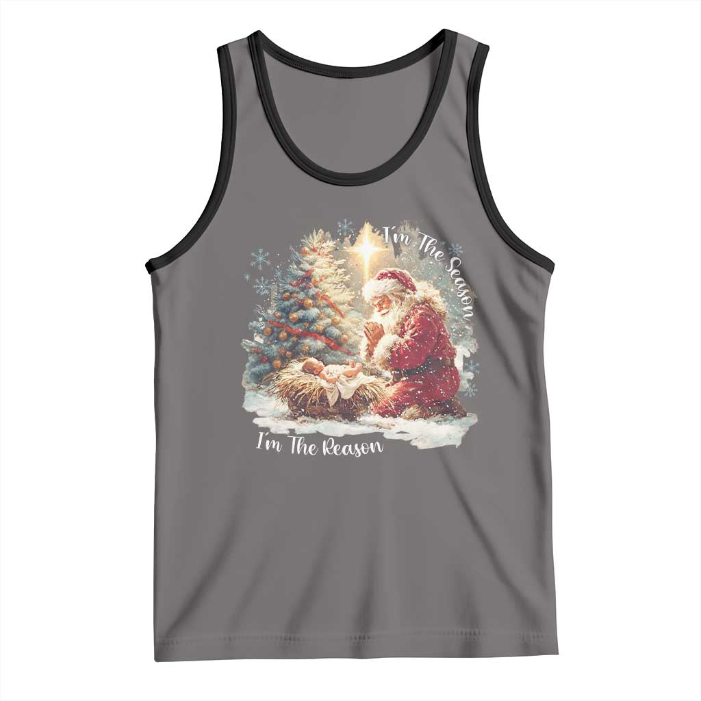Christian Christmas Tank Top Jesus I Am The Reason Santa I Am The Season - Wonder Print Shop
