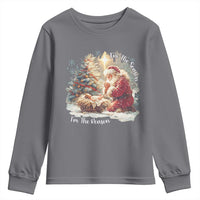 Christian Christmas Youth Sweatshirt Jesus I Am The Reason Santa I Am The Season - Wonder Print Shop