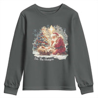 Christian Christmas Youth Sweatshirt Jesus I Am The Reason Santa I Am The Season - Wonder Print Shop