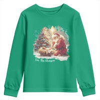 Christian Christmas Youth Sweatshirt Jesus I Am The Reason Santa I Am The Season - Wonder Print Shop