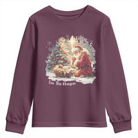 Christian Christmas Youth Sweatshirt Jesus I Am The Reason Santa I Am The Season - Wonder Print Shop