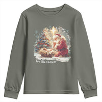 Christian Christmas Youth Sweatshirt Jesus I Am The Reason Santa I Am The Season - Wonder Print Shop