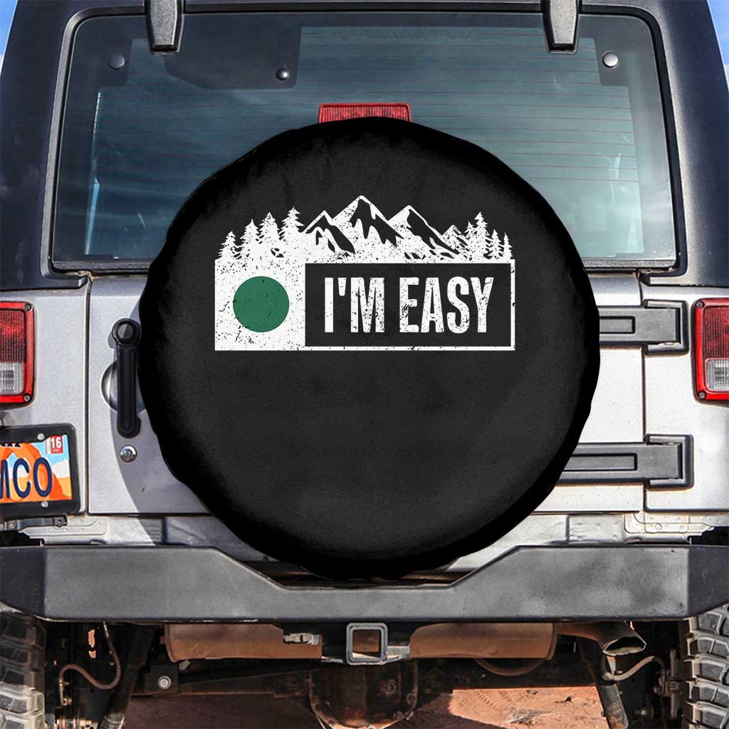Funny Snowboard Ski Spare Tire Cover I'm Easy Mountain Sign Retro Vintage - Wonder Print Shop