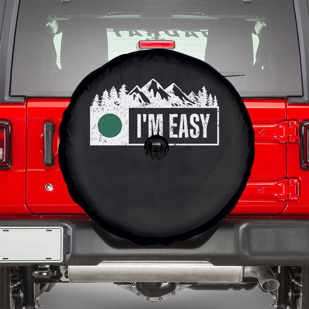 Funny Snowboard Ski Spare Tire Cover I'm Easy Mountain Sign Retro Vintage - Wonder Print Shop